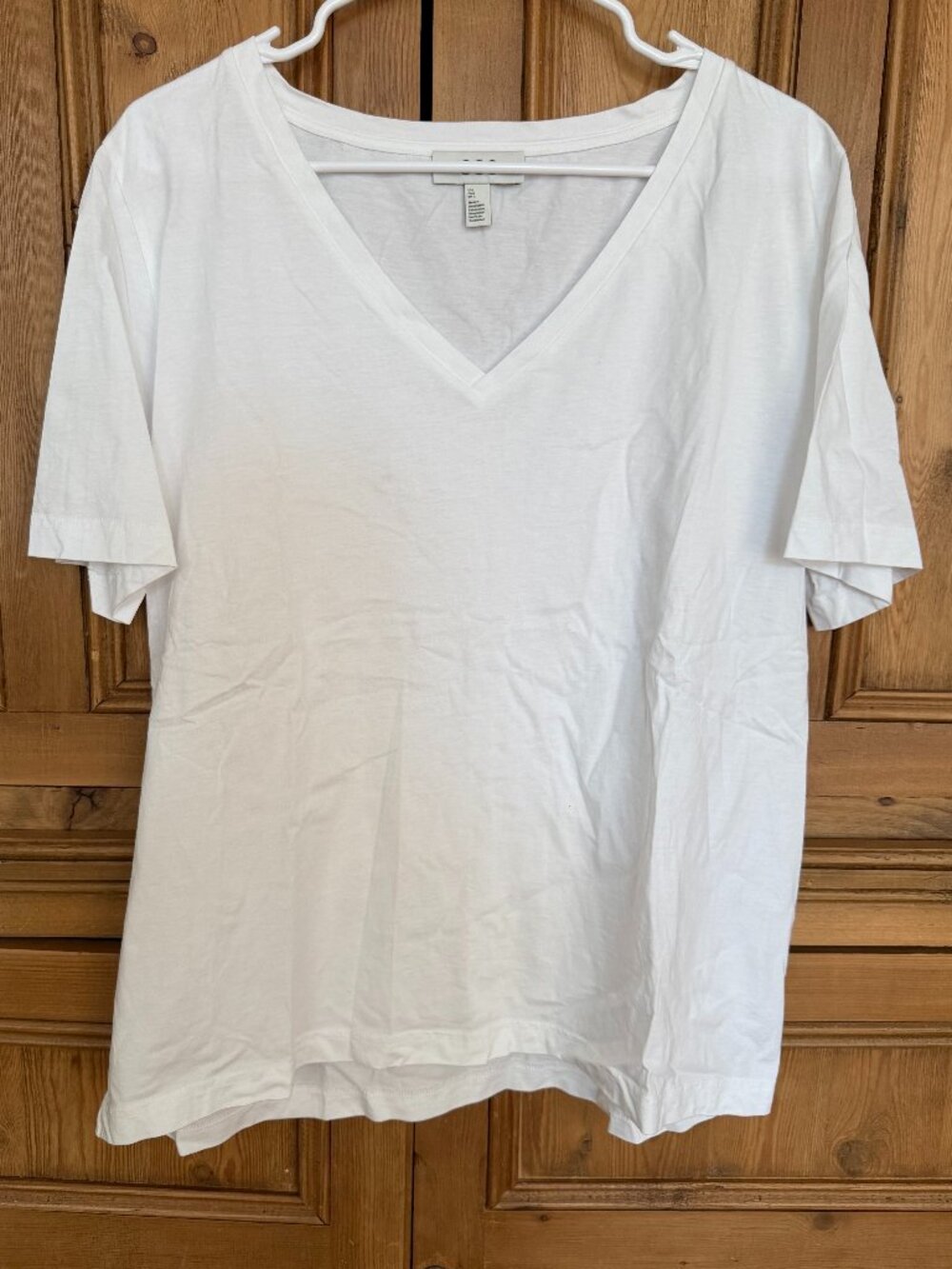 COS Cotton V-Neck T-Shirt size Large